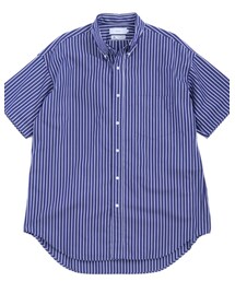 Graphpaper | THOMAS MASON S/S B.D BOX SHIRT NAVY STRIPE size2(シャツ/ブラウス)