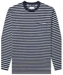 Engineered Garments | 2020ss STRIPE SWEAT NAVY WHITE size S(Tシャツ/カットソー)