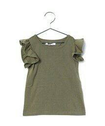 GLOBAL WORK | 【キッズ】ラッフルスリーブカットプルオーバー半袖/724058(Tシャツ/カットソー)