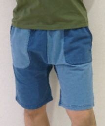 grn | インディゴ裏毛ショーツ(その他パンツ)