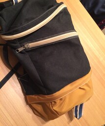 Otias | 黒×マスタードリュック(バックパック/リュック)