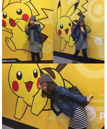 ピカチューに出会いました❤️ | デニムジャケット