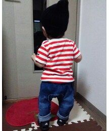 後ろ姿❤パンツのシルエットが可愛い😍 | デニムパンツ