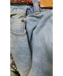 my beautiful landlet | ワイドタックデニムパンツ(デニムパンツ)