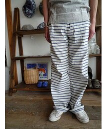 KAPITAL | 綿麻ボーダーヌーベルパンツ(その他パンツ)