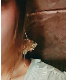 雲と雫の耳飾り | ピアス（両耳用）