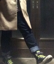 CONVERSE | CONVERSEハイカット ブラック&ネオン&レオパード(スニーカー)