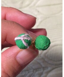 Handmade | ミナペルホネンの布で作ったピアス(ピアス（両耳用）)