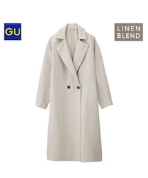 GU | リネンブレンドトレンチコートUR(トレンチコート)