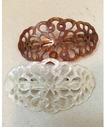 ダイソー | ベッコウっぽいバレッタ(バレッタ/ヘアクリップ)