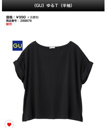 GU | ゆるT☁︎ブラック(Tシャツ/カットソー)