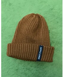 DAISO | ブラウンニット帽(ニットキャップ/ビーニー)