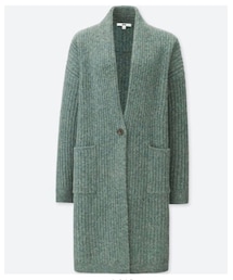 UNIQLO | ウールリブニットコート（長袖）(ニット/セーター)