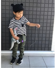 Birthday | カーキサルエルパンツ☁︎110cm(その他パンツ)