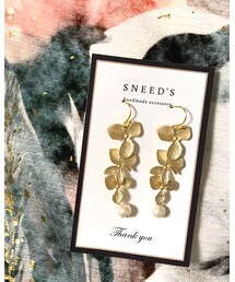 SNEED'S | Handmade☁︎マッドフラワーチャームピアス(ピアス(両耳用))