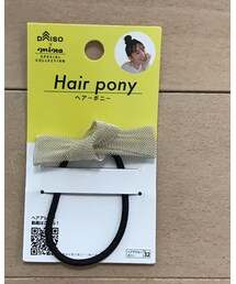 DAISO | 金属リボンヘアゴム(ヘアゴム)