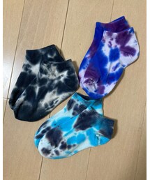 西松屋 | タイダイソックス3足セット16-19cm(ソックス/靴下)