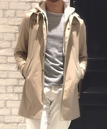 LE JUN | 撥水ギャバ2wayコート(ステンカラーコート)