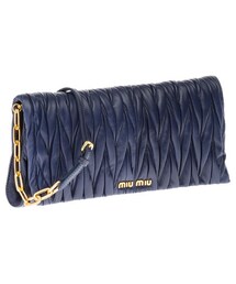 miu miu | 黒レザークラッチ(クラッチバッグ)