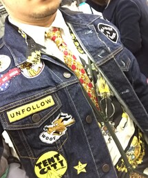 Fifteen and half | ジョジョ柄風(ナイロンジャケット)