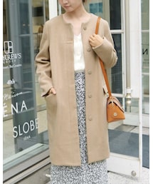 SLOBE IENA | ノーカラーコート
