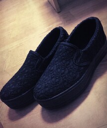 NATURAL BEAUTY BASIC | レーススリッポン 黒
(その他シューズ)