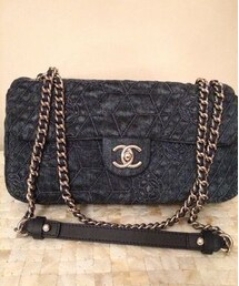CHANEL | カメリアステッチデニム(ハンドバッグ)