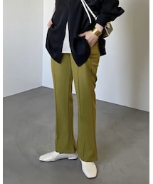 CFT. | center seam flare PT／lemon(その他パンツ)