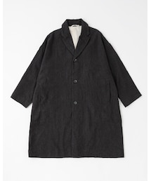 CASEY CASEY | blobby coat raine washed black(チェスターコート)