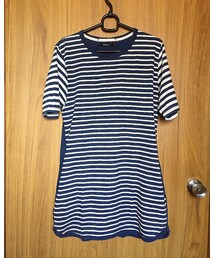 ロング丈Tシャツ(インディゴ) | Tシャツ/カットソー