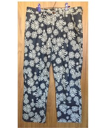 花柄クロップドパンツ | デニムパンツ