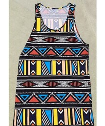 総柄ロングタンクトップ | タンクトップ