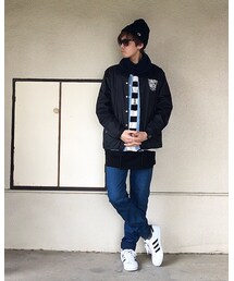 ボーダーとスヌード見せたいやつ✨ | スヌードは目立たないやーつー😂(その他)