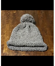 ボンボン付きニット帽 | ニットキャップ/ビーニー