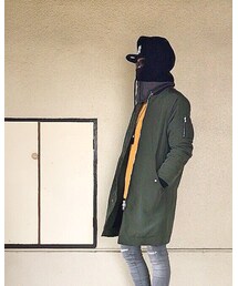 フードネックウォーマーを被ると… | 不審者じゃないかー‼️😎✨(その他)