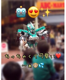 お昼を食べてたら外に人だかりが‼️🤖😍✨ | その他