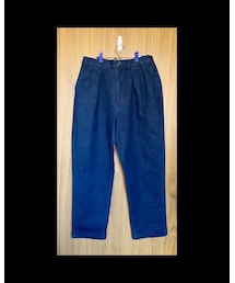 タックワイドテーパードデニム | デニムパンツ