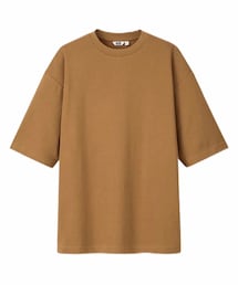 UNIQLO | エアリズムコットンオーバーサイズTシャツ（5分袖）(Tシャツ/カットソー)