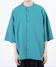 WEGO | WEGO/バンドカラー半袖ビッグシャツ(シャツ/ブラウス)