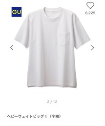 GU | GU ヘビーウェイトビッグT （半袖）(Tシャツ/カットソー)