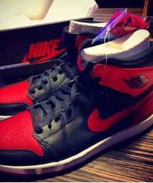 AIR JORDAN | AIR JORDAN 1 RETRO HIGH HI OG RED BRED (スニーカー)