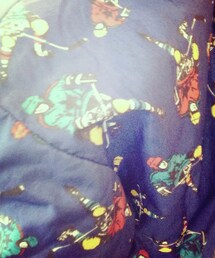 アイスホッケー柄のジャンパー(ナイロンジャケット)