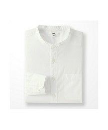 UNIQLO | MEN エクストラファインコットンブロードスタンドカラーシャツ（長袖）(シャツ/ブラウス)