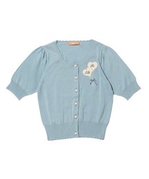 F i.n.t | ハートバルーン 半袖ニットカーディガン(カーディガン/ボレロ)