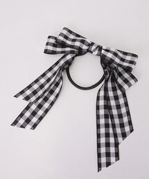 L.CHANCE | ギンガムチェックリボンポニー(ヘアゴム)