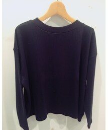 doux bleu  | 針抜きスムースハイネック(Tシャツ/カットソー)