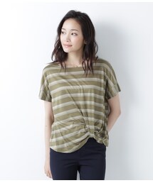 NEWYORKER | 裾結び風ディテール ボーダーカットソー(Tシャツ/カットソー)