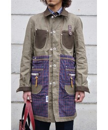 JUNYA WATANABE MAN | 綿ウェザーパラフィン Seil Marschall × HERVIER コート(ミリタリージャケット)