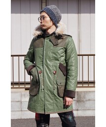 JUNYA WATANABE MAN | ナイロンタフタコーディング × ナイロンタフタキルティングコート(モッズコート)