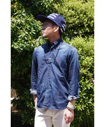 SOPHNET. | SCRPION EMBROIDERY DENIM B.D SHIRT(シャツ/ブラウス)